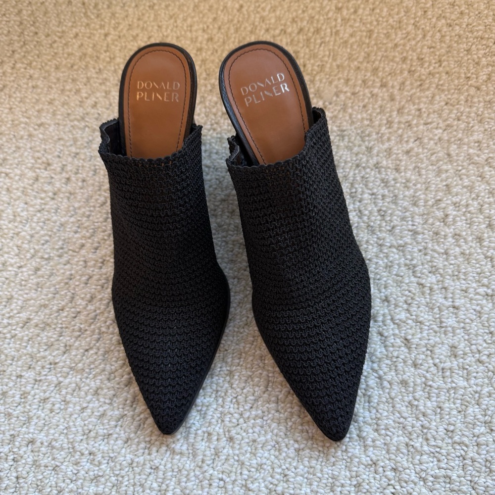 Donald Pliner Vami Black Basic Elastic Mules In S… - image 3
